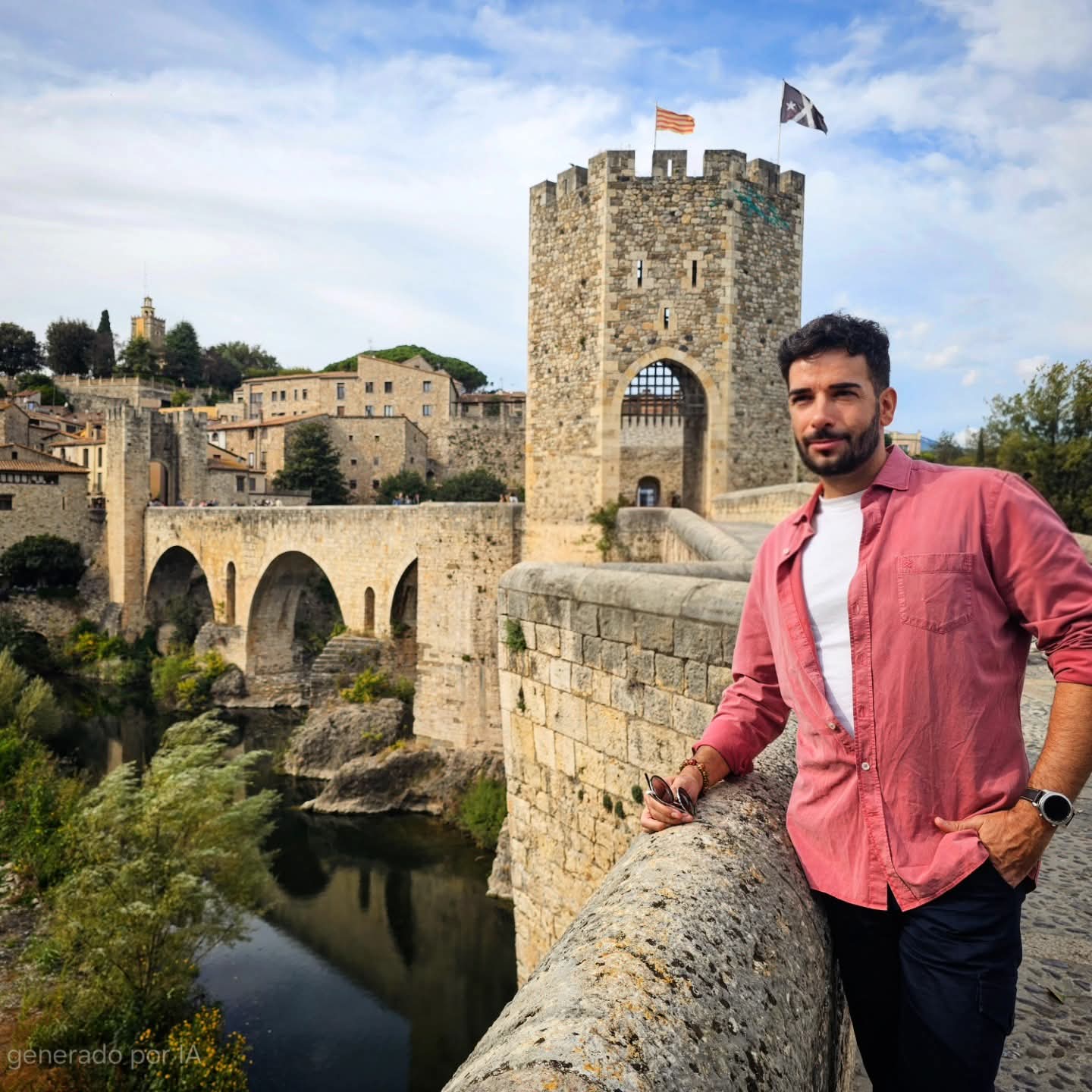 Medieval bridge of Besalú, Catalonia